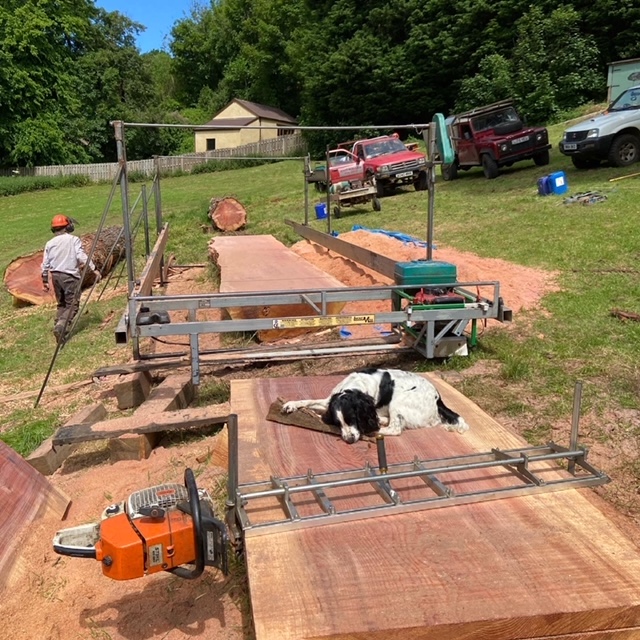 milling timber on site